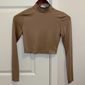 Long Sleeve Cropped Shirt
